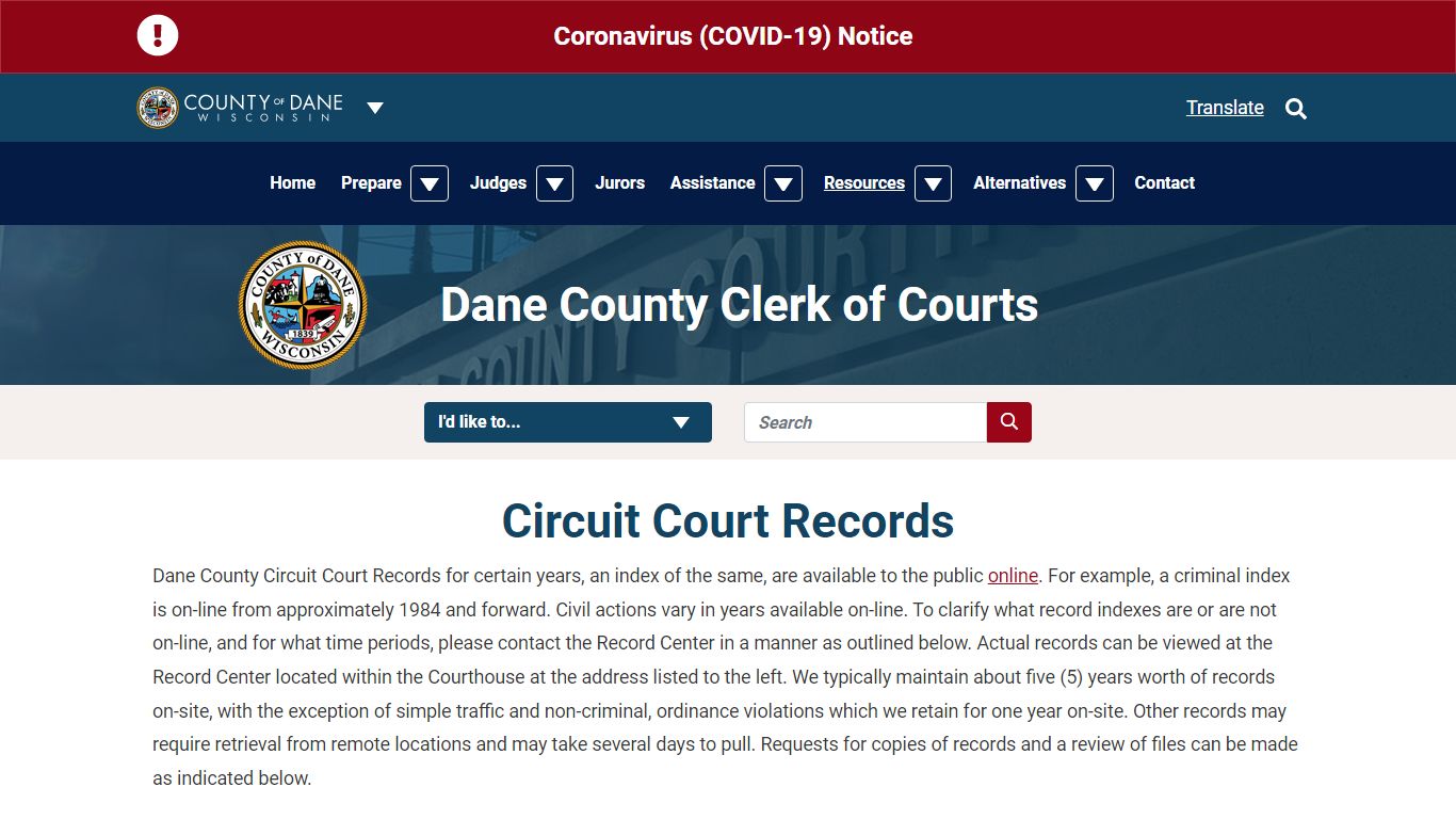 Court Records | Dane County Clerk of Courts - Dane County, Wisconsin