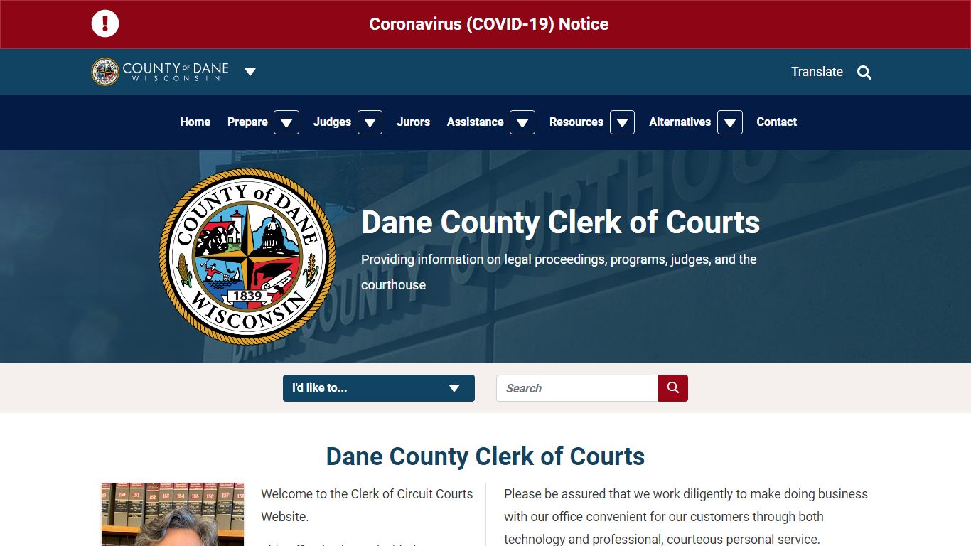 Home Page | Dane County Clerk of Courts - Dane County, Wisconsin